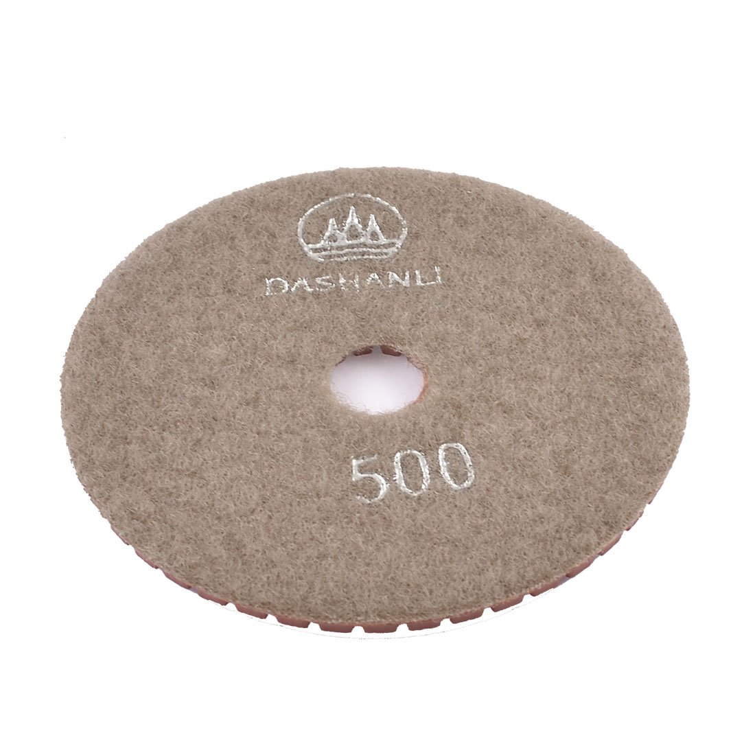 Aexit 10cm Diameter Abrasive Wheels & Discs 5mm Thick 500 Grit Marble Diamond Polishing Pad Brick Flap Wheels Red Gray