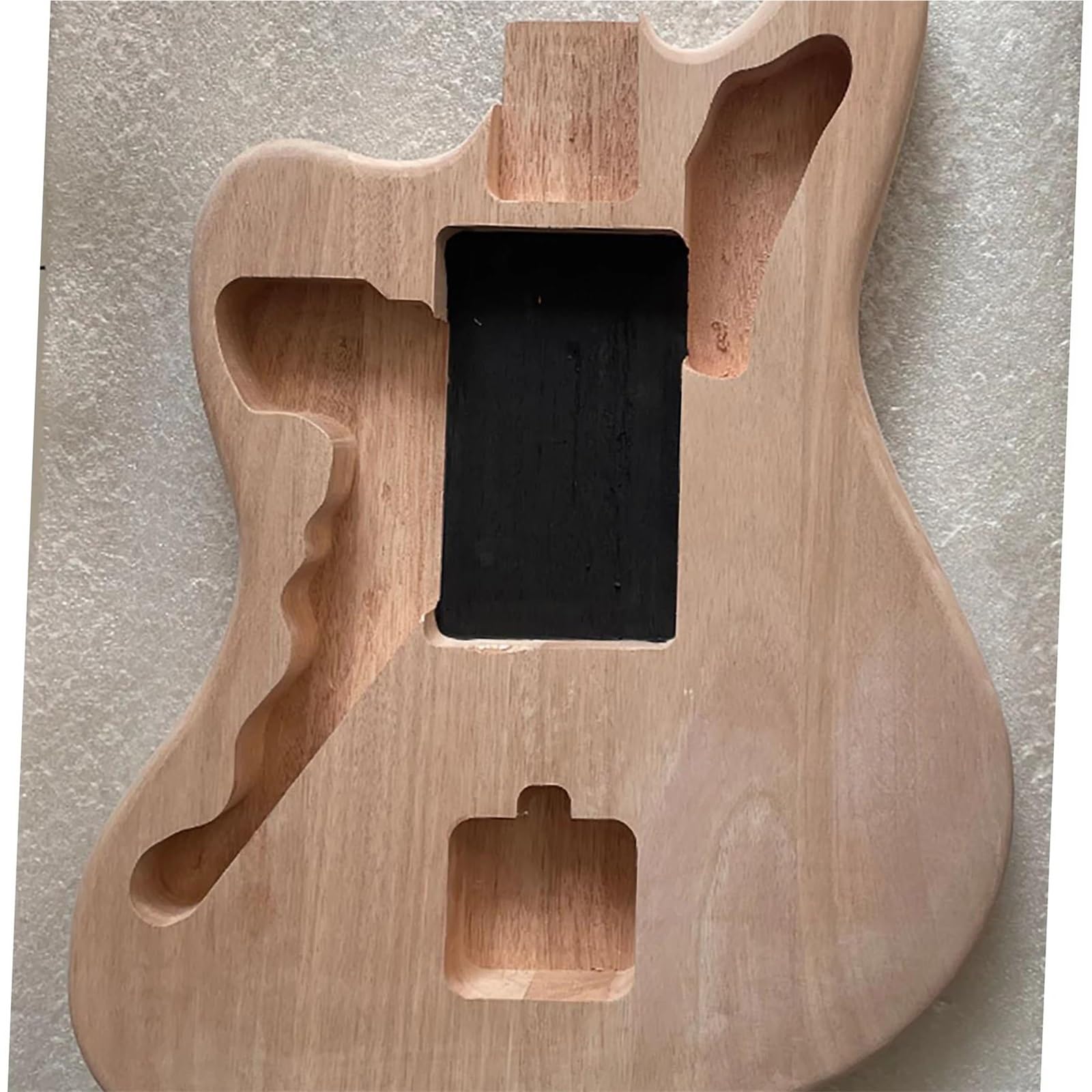 Unfinished Guitar Body Unfinished Electric Guitar Body Solid Mahogany Wood No Paints Handmade