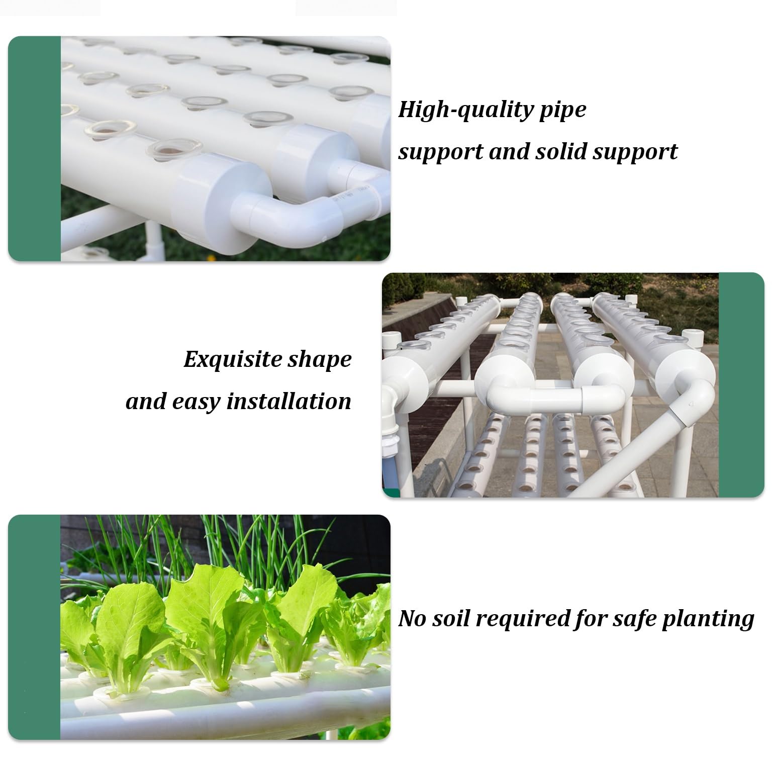 Tour Hydroponique De Jardin,PP tasses de colonisation tour de culture de légumes,Système de culture hydroponique,hydroponie kit complet,pour herbes d'intérieur,fruits et légumes. ( Size : Double row )