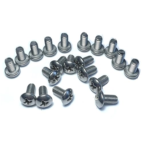 Miniatura 5 de 20 tornillos C40 para piezas de tornillos Polaris 280, tornillos de cabeza plana de acero inoxidable de 10-32 x 3/8 pulgadas para piezas de limpieza