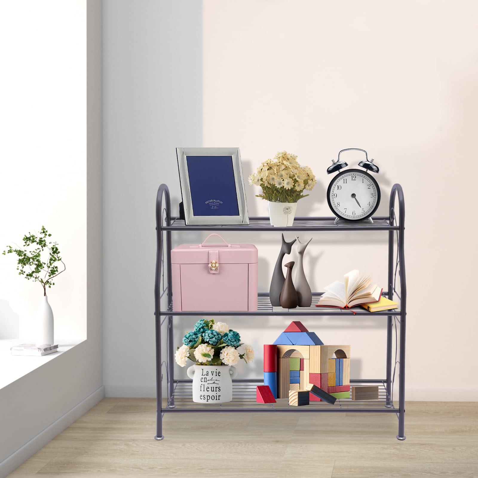 Amazon.com: Sunnyglade 3-Tier Metal Plant Stand Rack  New 3-Tier Metal Plant Stand, Ladder Shelf with 12 Pot Holders Home & Garden main image 2