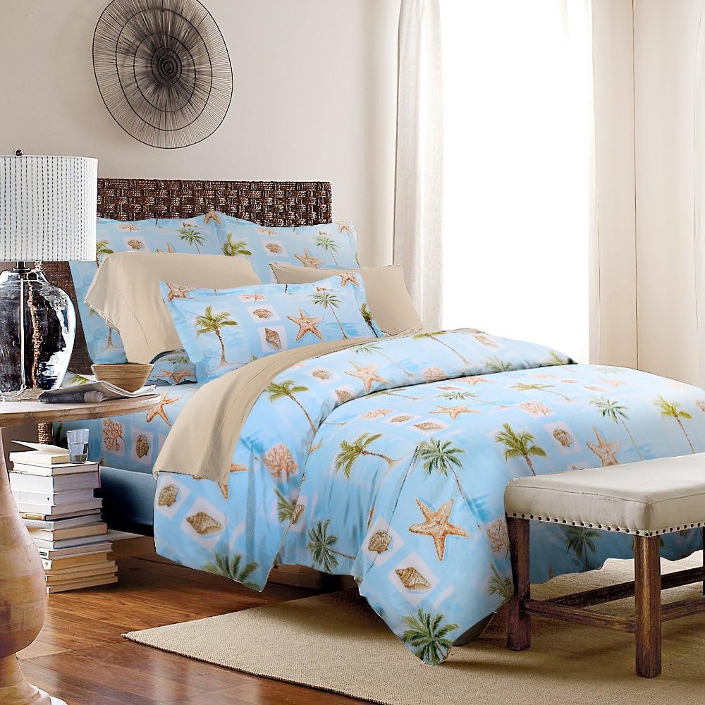 VV NOVA Luxury 3pc Duvet Cover Set,100% Mercerized High Percale Cotton, Queen Size