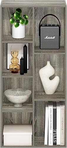 Miniatura 427 de Furinno - Estantería de cubos de 2 niveles serie Luder para libros y almacenamiento, color roble francés Roble francés,Pino