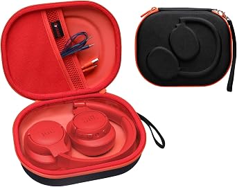 XANAD Hard Case for JBL Tune 720BT/770NC/710BT/760NC/700BT/750BT/510BT/660NC/520BT/500/E45BT and JBL Live 770NC/660NC/650BT/460NC/670NC/400BT/500BT and Wireless Headphone,Orang Red