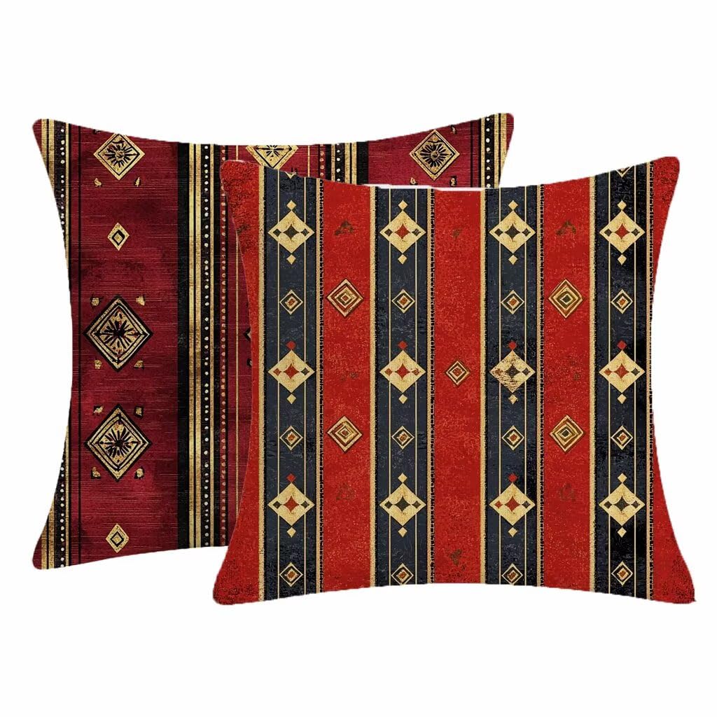 Housse coussin extérieur imperméable rouge fini les coussins mouillés jardin