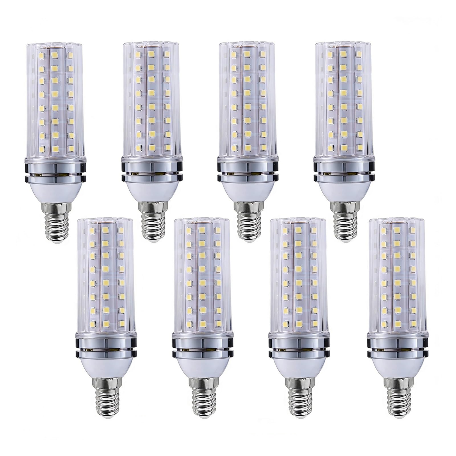 Lampadine E14 LED Bianco Freddo 6000K 16W Equivalente 160W SES Attacco Edison Piccolo Senza Sfarfallio 1600LM Non Dimmabile Per Lampadario Parete Soffitto(8 Pack)