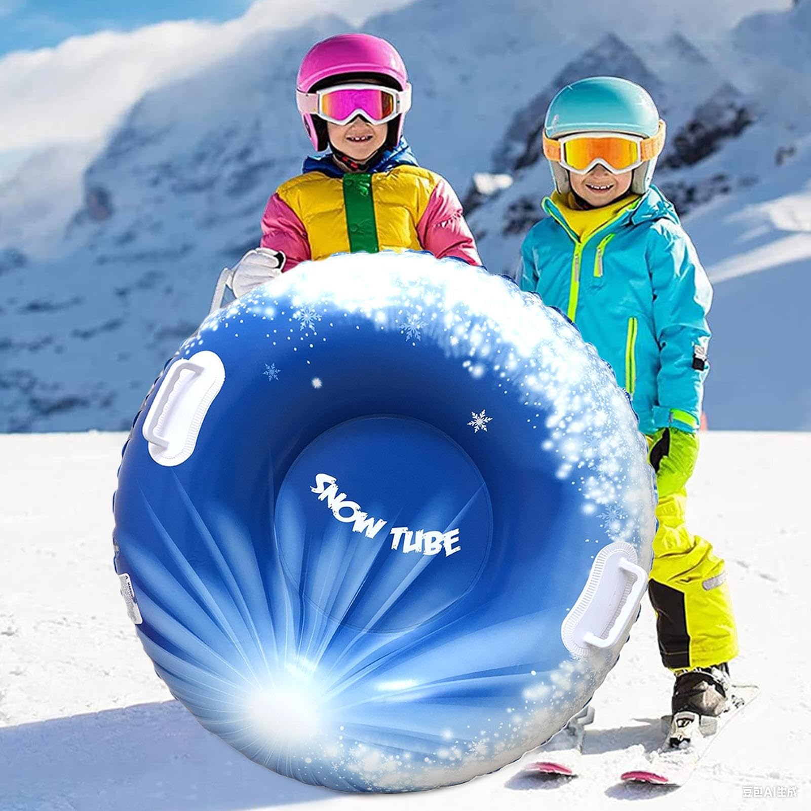 Colchones De Nieve para Adultos | Trineo Inflable Infantil con Asas,Juguetes De Invierno para Parques Jardines Playas Deportes De - s En Playa Jardines Patios Nieve Hielo Navidad