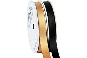 Ribbli 2 Rolls Black Gold Ribbon: A Touch of Elegance and Style
