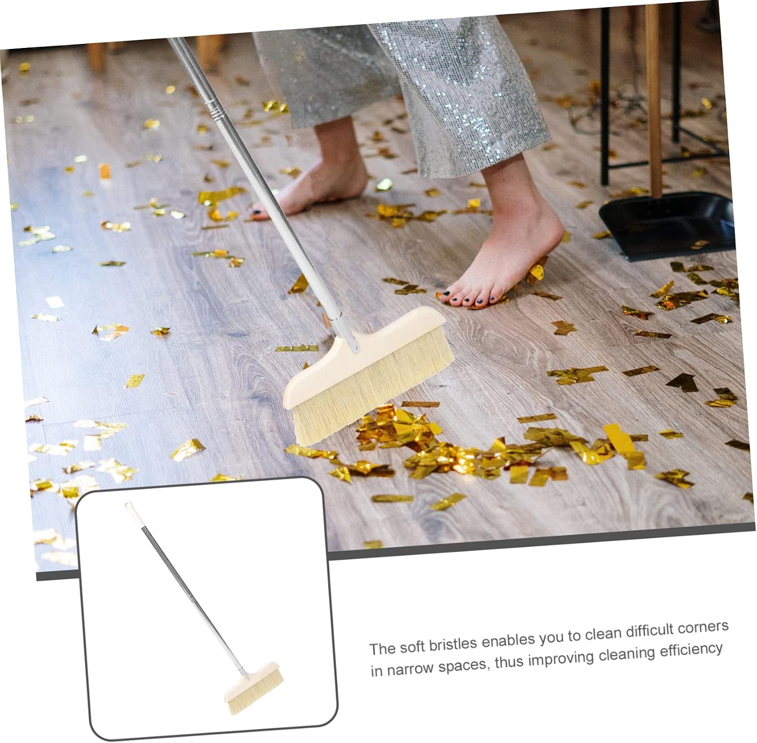 Soft Bristle Cleaning Brush for Sweeper Floor Mop Broom Brush Outdoor Broom