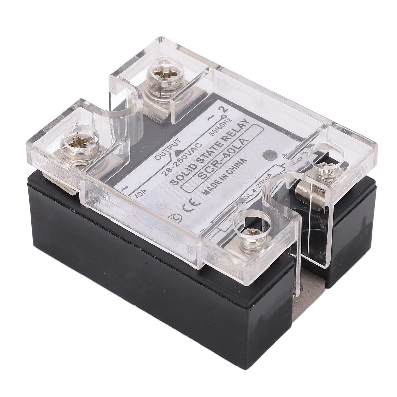 Buachois Relè a Stato Solido SSR 40A AC 28‑250V Regolatore di Tensione e Corrente con Input 4‑20mA Controllo Intelligente Modulo SCR