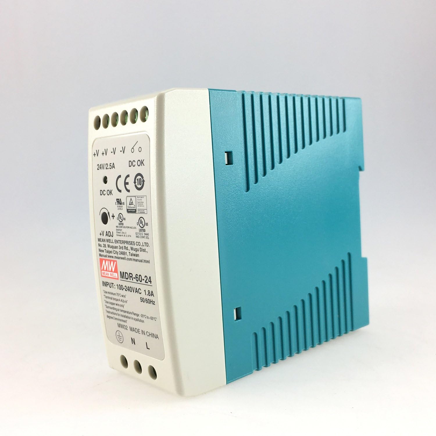 MEAN WELL MDR6024 Industrial DIN Rail 24V 2.5A 60W Power