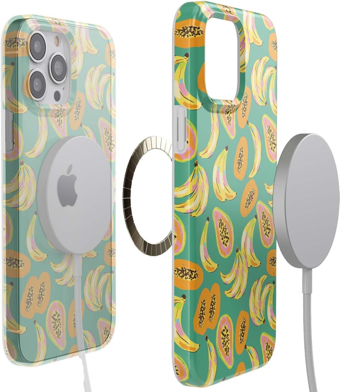Casely iPhone 14 Pro Case | Papaya Palms | Dippin' Daisy's Tropical Vacation | Compatible with MagSafe | Classic Ultra Slim Design
