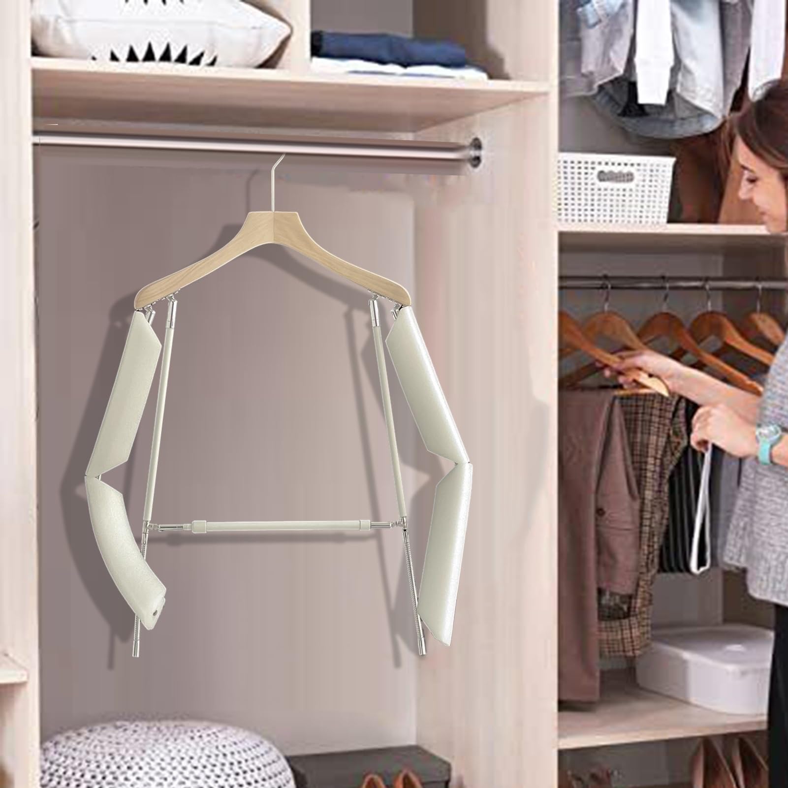Vestido de maniquí, maniquí Infantil Ajustable con Perchero - Ahorra Espacio, Forma Corporal articulada para fotografía, Abrigos, suéteres y Vestidos.