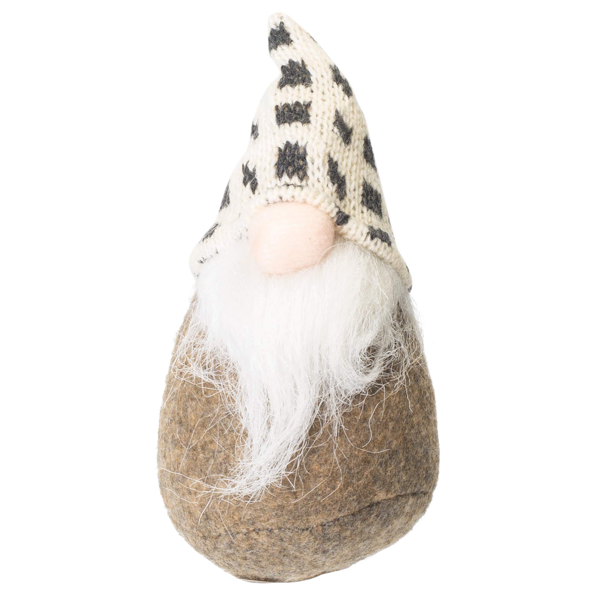 Napco Imports Gnome Santa 6 Inch Polyester Stuffed Christmas Ornament