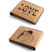 Custom Photo Wallet for Boyfriend - Personalized Leather Wallet for Men, Husband - Valentine's Day Color 2