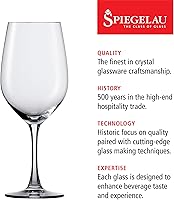 Vista 2 de Spiegelau Wine Lovers Copas de Vino Bordeaux, Copas de Cristal Transparente para Vinos Tintos, Cristalería Elegante con Tallo, Accesorios para Bar