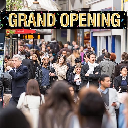 Miniatura 6 de Charniol Pancarta grande de gran apertura, 30 piezas de globos de látex, decoraciones de 12 pulgadas, 18 x 118 pulgadas, tienda minorista, tienda,