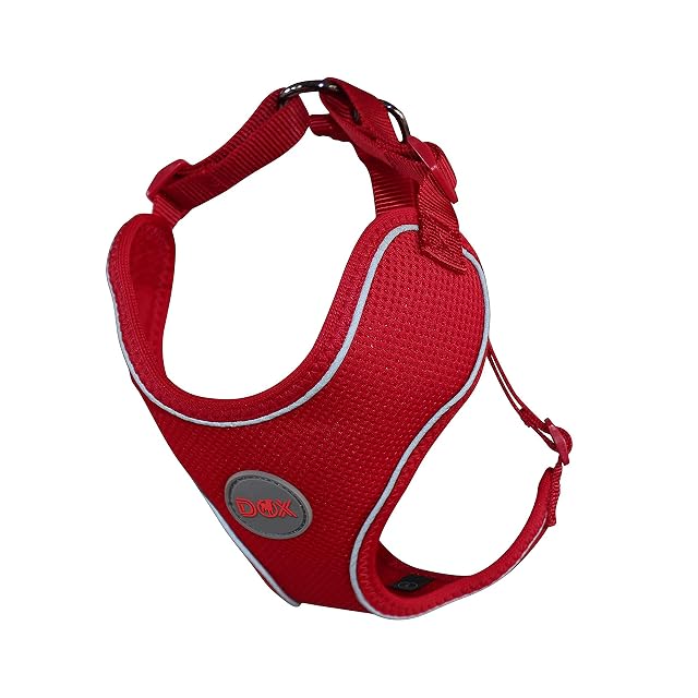 DDOXX Arnés Perro Air Mesh, Ajustable, Reflectante, Acolchado