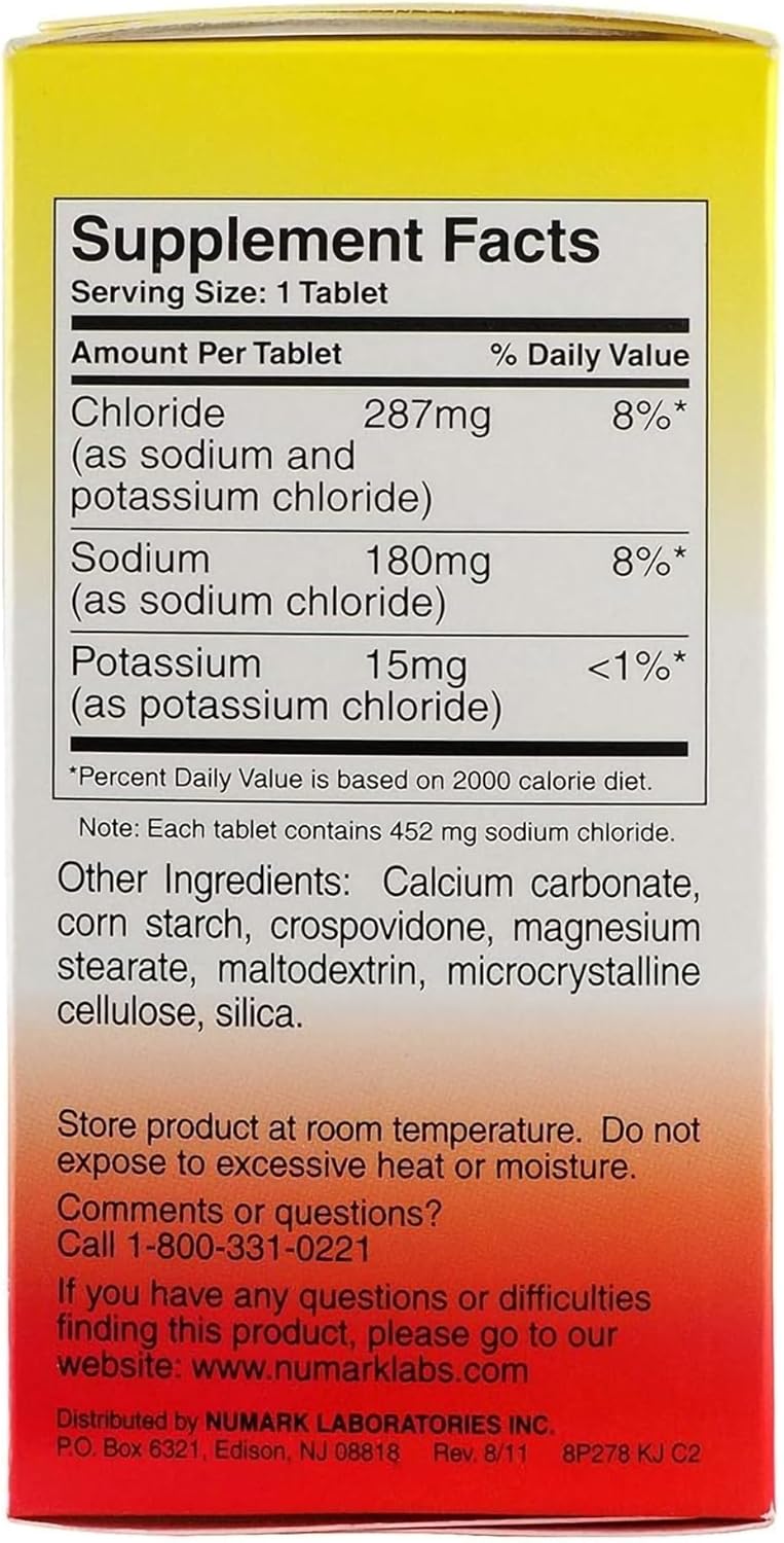 Thermotabs Salt Supplement, Buffered, 100 Tablets - Buy Packs and Save (Pack of 3)