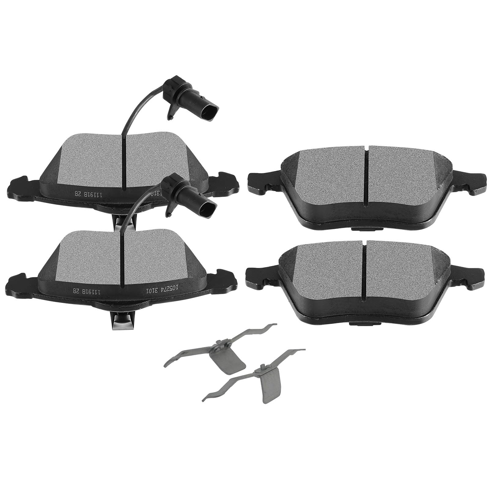 SCITOO Disc Brake Pads Kits D1111-7796 Semi Metallic Front Brake Pads Set Fit For Audi For A4 2005-2009,For Audi For A4 Quattro 2005-2009,For Audi For A6 2005-2010,For Audi For A6 Quattro 2005-2011