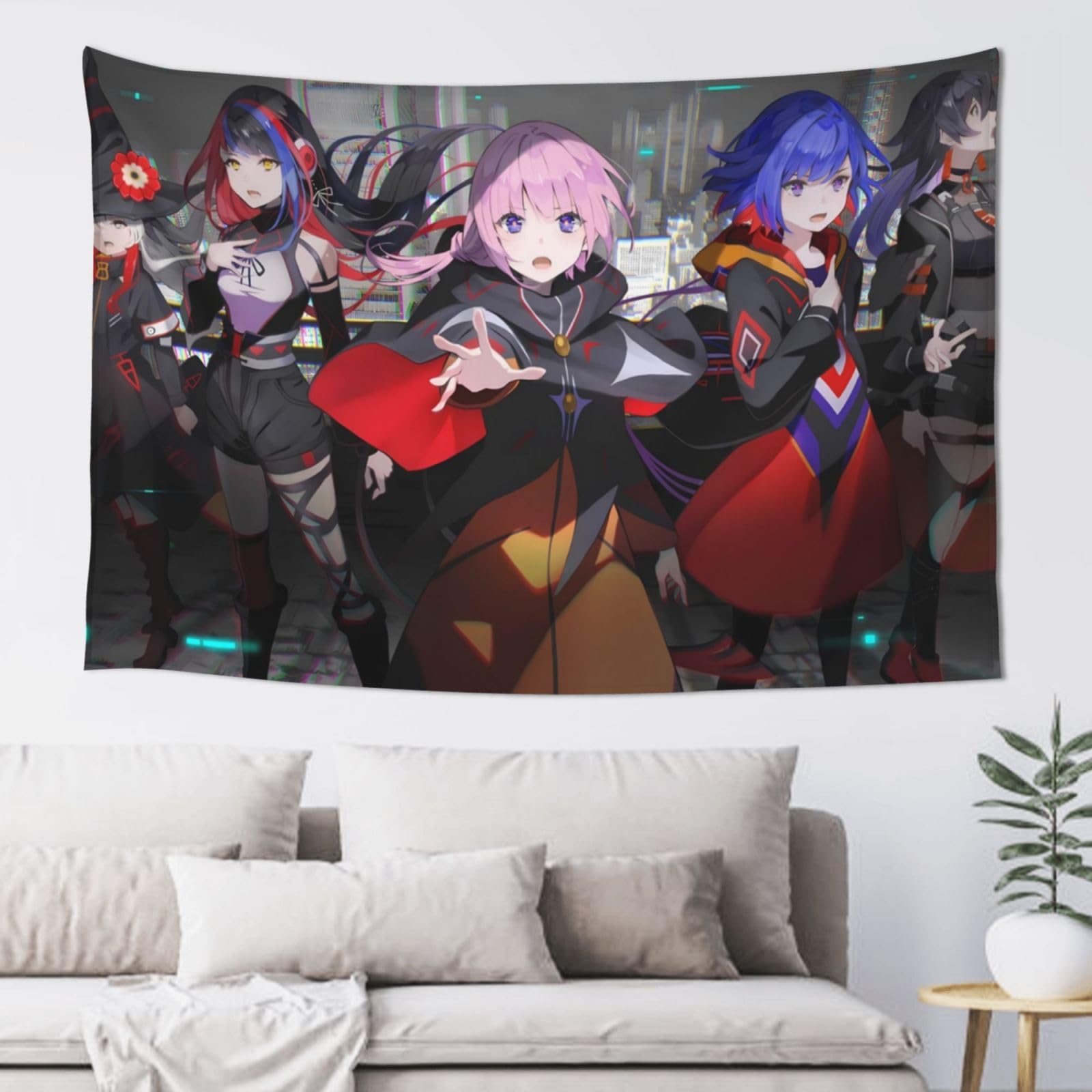 Amazon.co.jp: タペストリー 壁掛け バーチャル Vtuber 花譜 布 