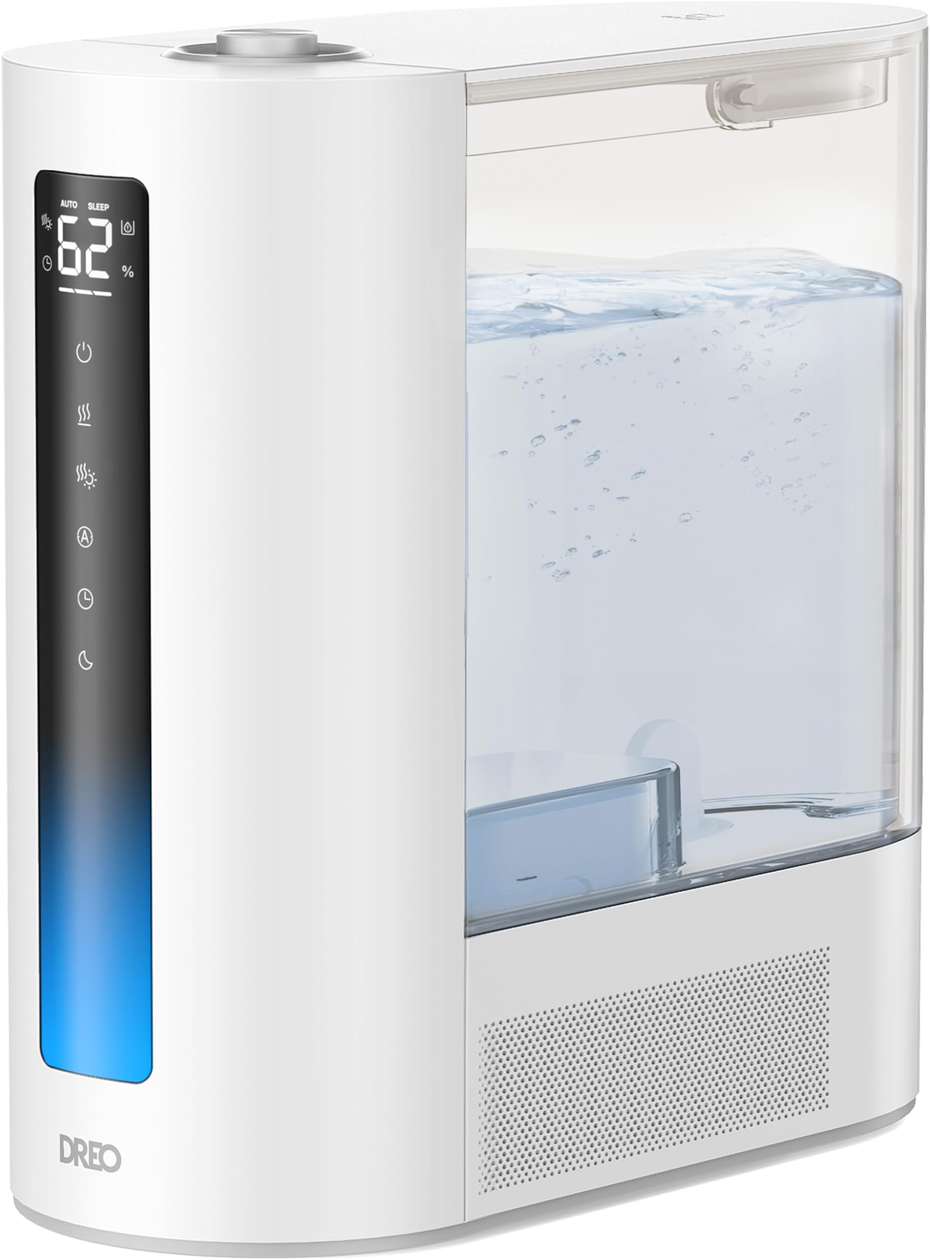 Cool & Warm Mist Humidifier, 6L Tank, Humidifier for Bedroom with Precise Humidity Sensor, Indicator Light, Dual-aromapad Tray, Sleep Mode, Top Fill Humidifier for Big Rooms, Living Rooms, HM713