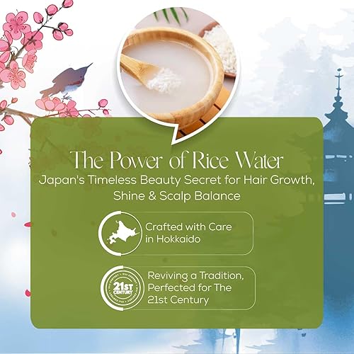 Miniatura 2 de IIBESA Barra de champú de agua de arroz  Crecimiento y engrosamiento del cabello mejora la salud del cuero cabelludo  Ingredientes orgánicos
