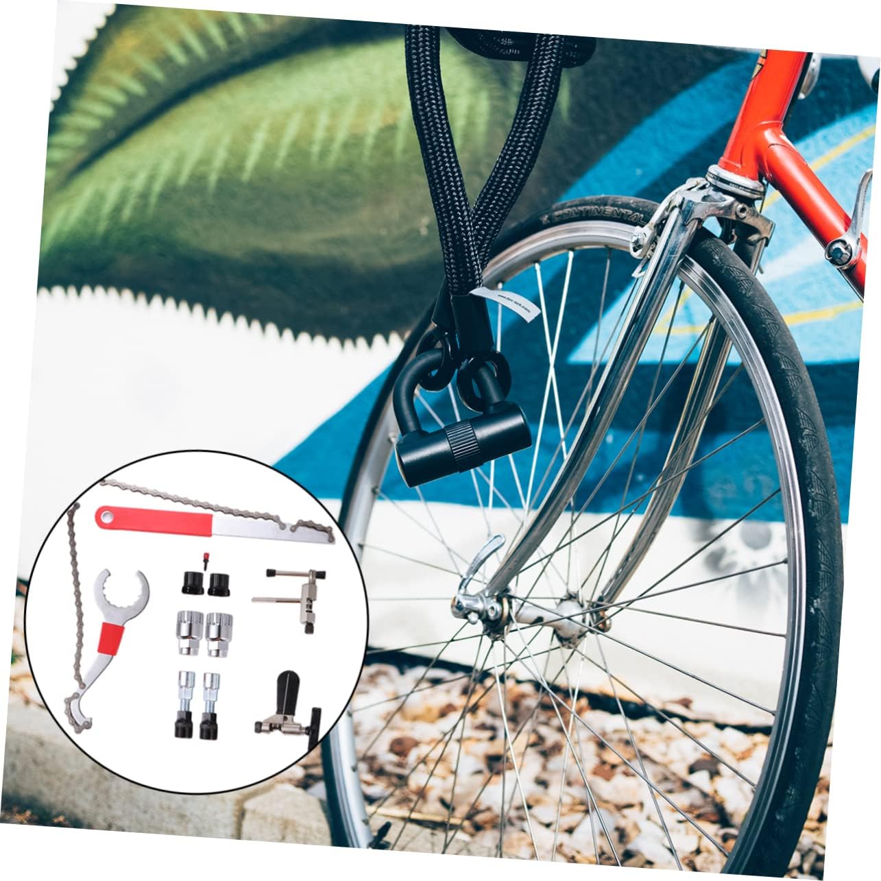 High-Strength Cycle Repair Tool Kit Freewheel Remover Bottom Bracket Tool Chain Whip for Bike Maintenance