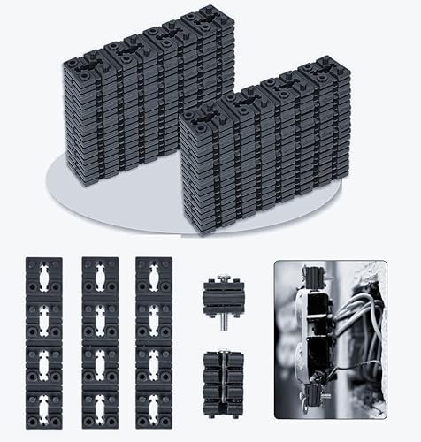 Miniatura 10 de Separador de interruptor y receptáculo, espaciadores de salida para caja eléctrica, 100 piezas espaciadores de toma de corriente eléctrica, extensor