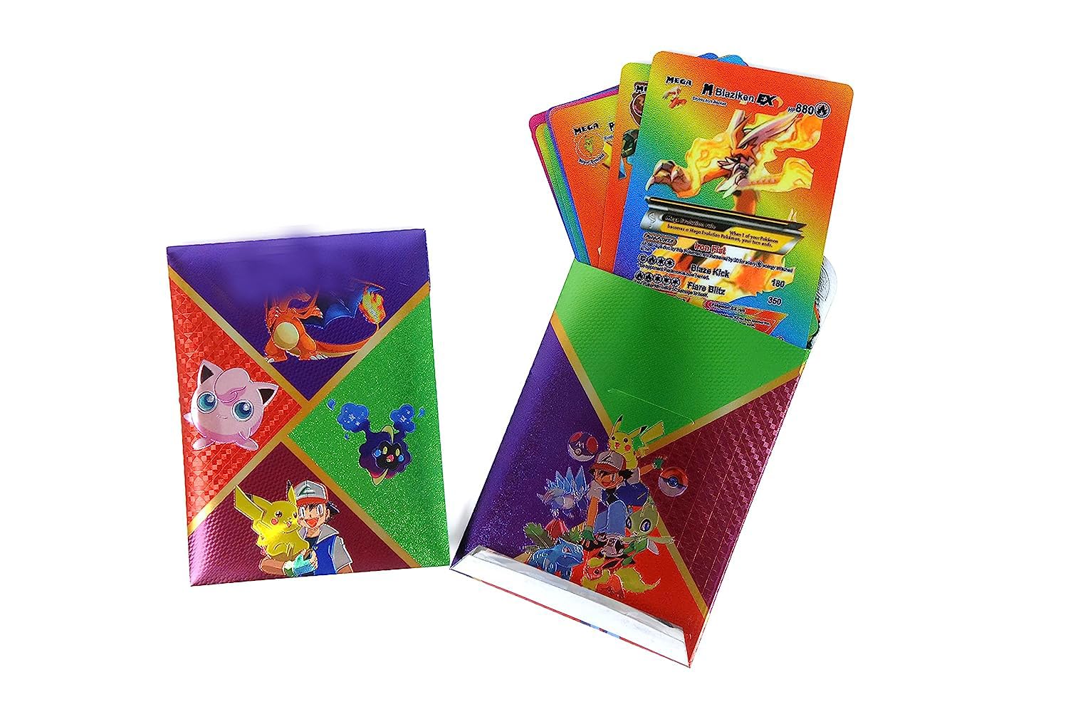 DUNGRANI ENTERPRISE Pokermen Assorted 10 PCS Rainbow Foil Cards Pokermen Deck Box, Best Gift for Kids, Boys and Girls (Design 42) (B0BSNWSPKK) Amazon Price History, Amazon Price Tracker