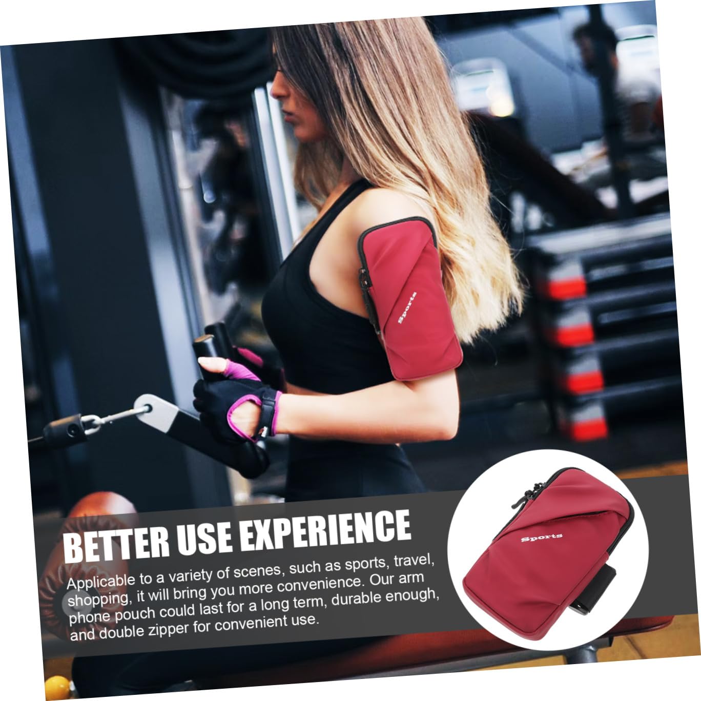DOITOOL 3stücke Sport Handyarmband Wasserdichtes Verstellbares Armband Für Joggen Und Outdoor-aktivitäten Für Smartphones Elastische Armhalterung