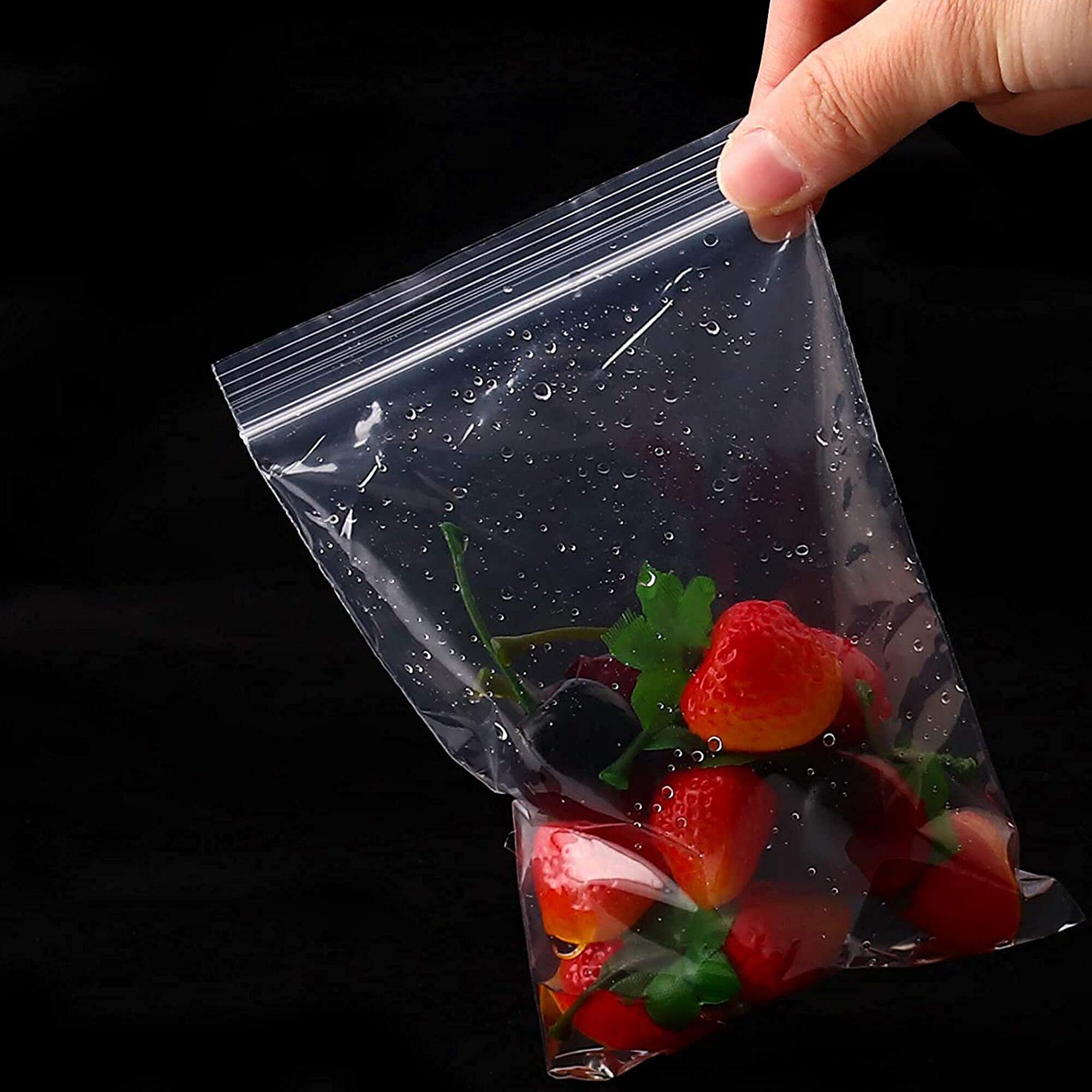 Amazon.co.jp: プラスチックポリ袋 4 x 6インチ 300枚 透明 再密封可能