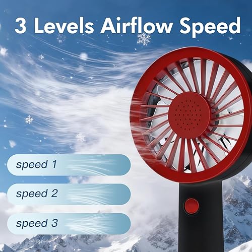 Miniatura 5 de Ventilador de mano portátil con difusor de aromaterapia, ventilador de escritorio recargable por USB, ventilador pequeño con batería de 2000 mAh con