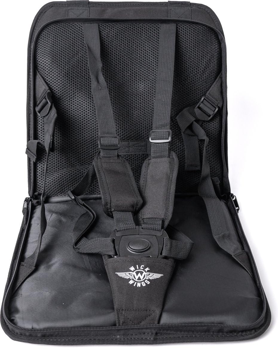 Wick Sit - Koffersitz - Koffersitz - Trolley Sitz - 9 Monate bis 4 Jahre - Bagrider - Skyrider - Kinderkoffer - Kindersitz, blacks, Trolley Beweis