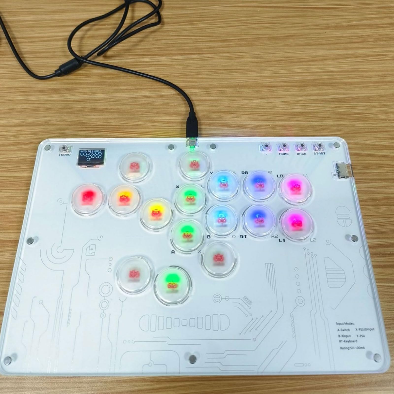 Generisch 16-Tasten Stick Ersatz Game Controller Joystick Stick für Spielzubehör Multi Plattform Joystick