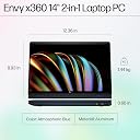 HP Envy x360 AI Laptop, Intel Core Ultra 5 125U, 12 TOPS, 16GB LPDDR5, 512GB SSD, (Win11, Office24, Blue, 1.44 kg) Touchscreen, 3K, OLED, 14-inch (35.6cm), Integrated graphics, 5MP IR camera, fc0178TU gallery image