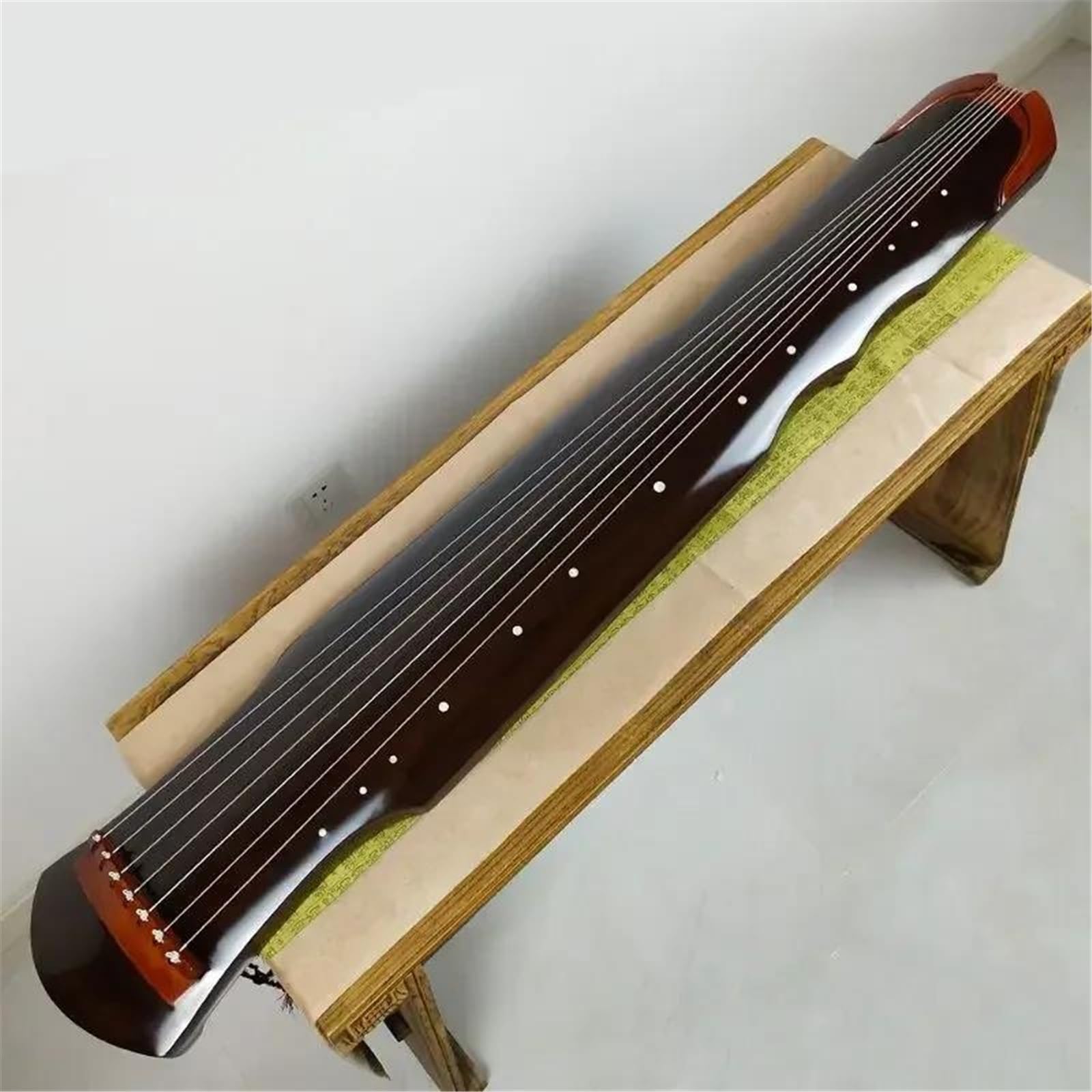 Guqin Fuxi Professionale Fatto A Mano A 7 Corde Per Esercitarsi Nell'insegnamento Degli Strumenti A Corda Marrone Nero Principianti Guqin(Brown)