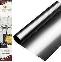 Vista 146 de Firefly Craft - Lámina de vinilo elástico para transferencia de calor, HTV metálico, para planchar para usar con Cricut y Silhouette, para prensa