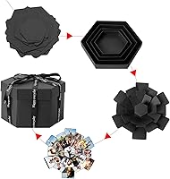 Vista 3 de Explosion Gift Set, DIY Photo Album Surprise Exploding Love Box, Creative Popup Gift Exploding Box for Couples, Mother's Day, Wedding, Anniversary