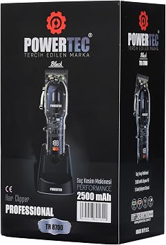 Powertec TR-8700 Hair Beard Shaver (Black)