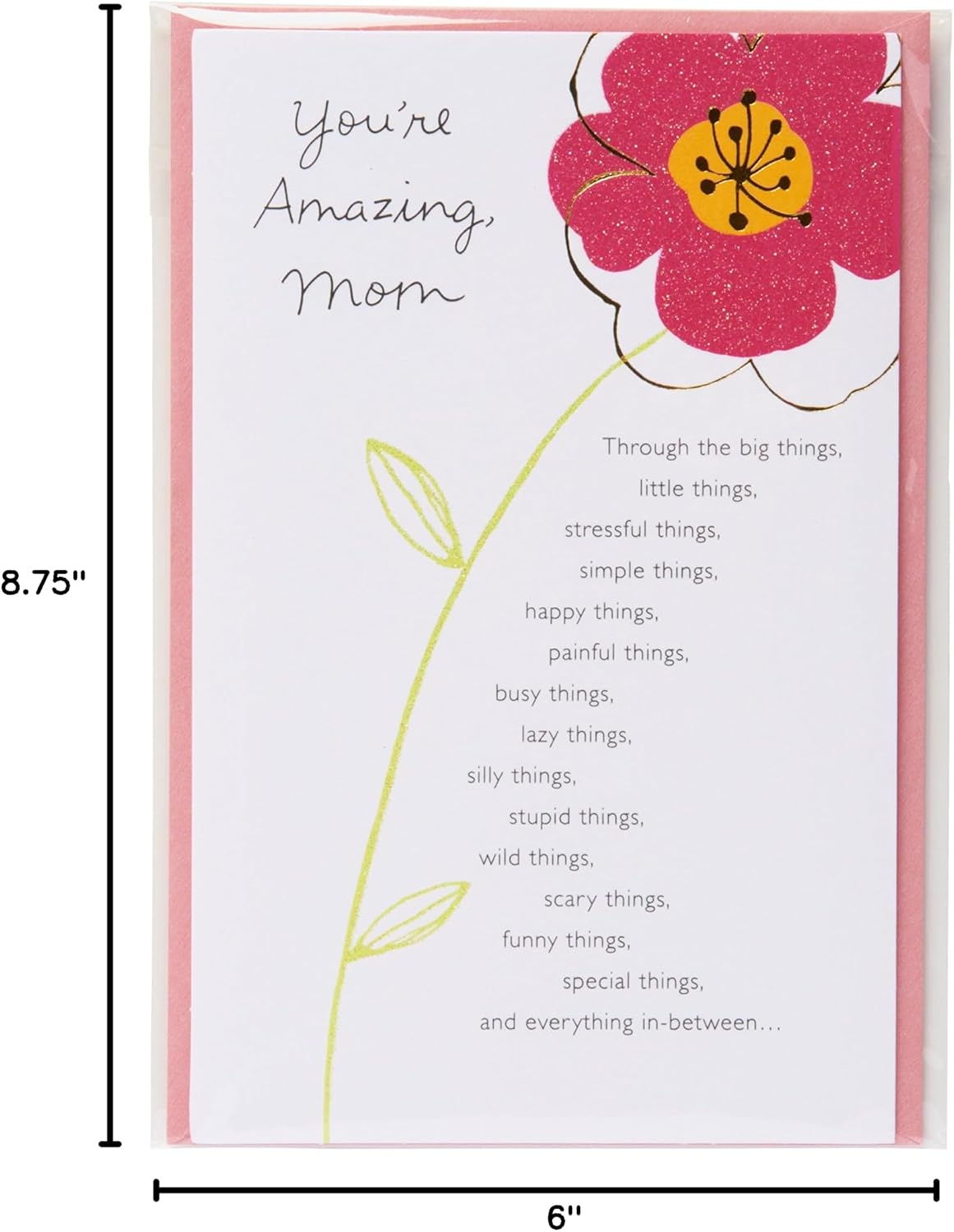 American Greetings Birthday Card for Mom (Floral, You’re Amazing)