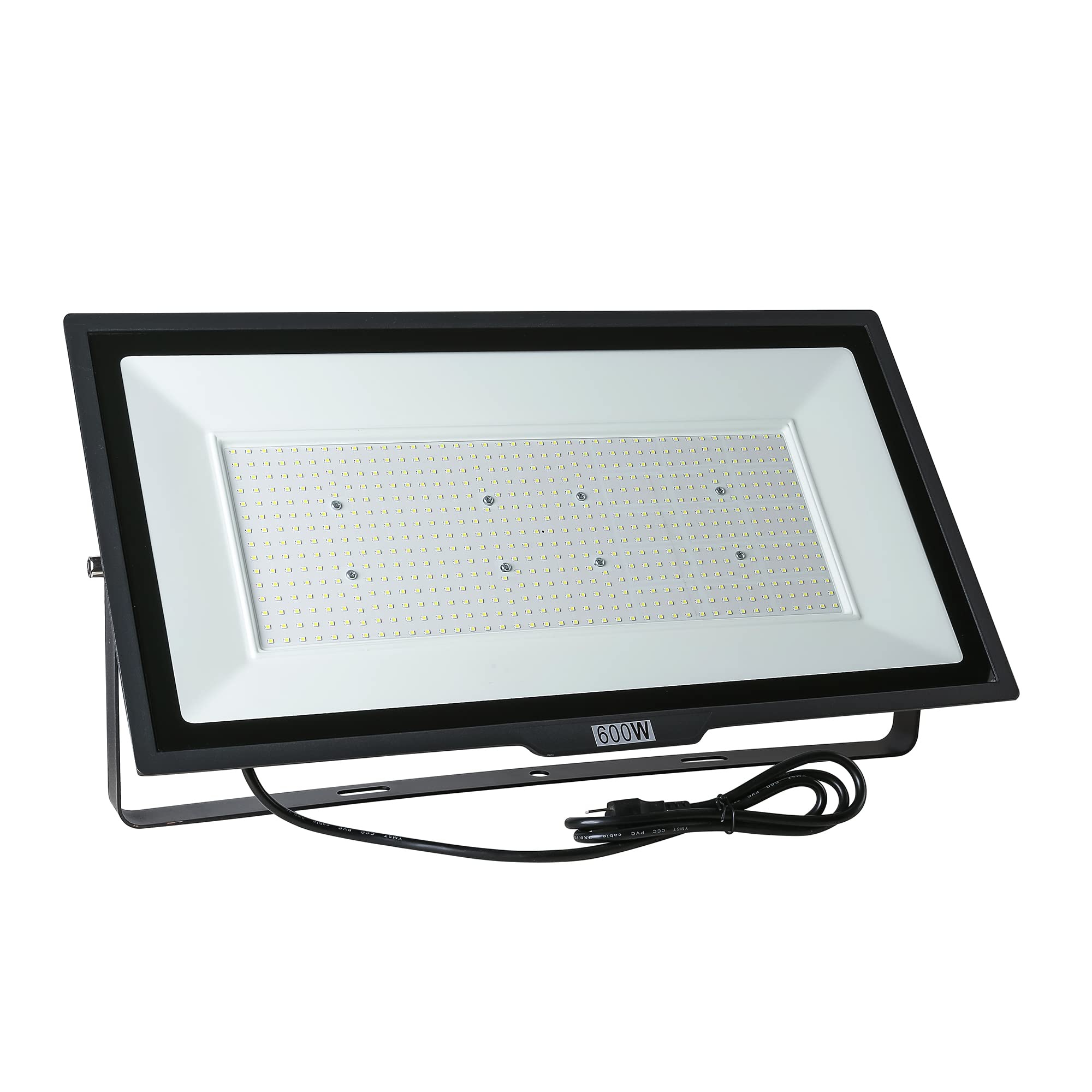 Gopretty 600W LED Flood Light, Waterproof IP66 with Plug, 6000K Daylight White, 60000LM Super