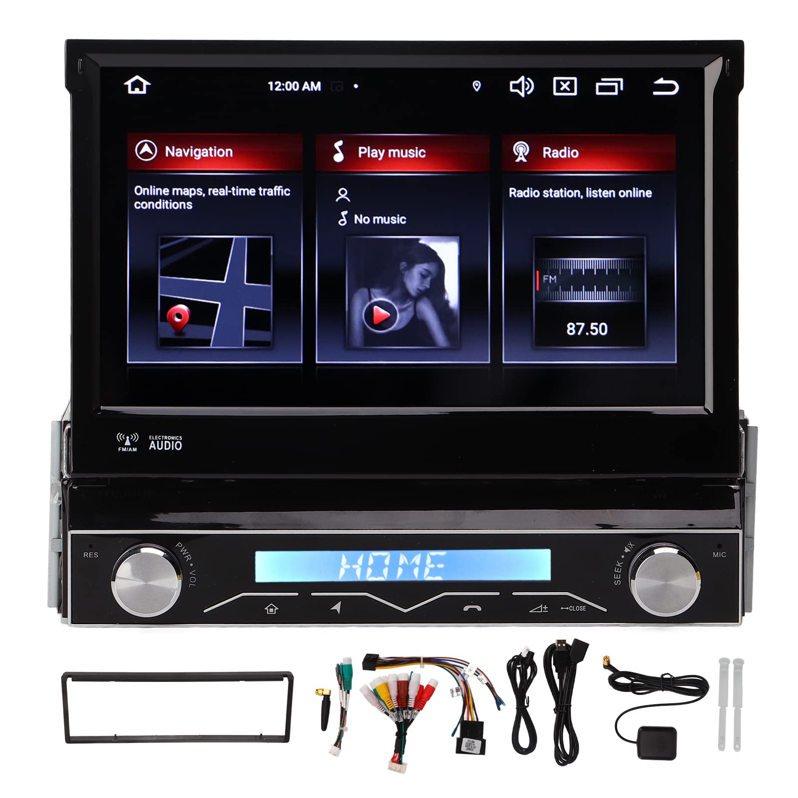 Estéreo para Coche de un Solo Dinar, Reproductor Multimedia para