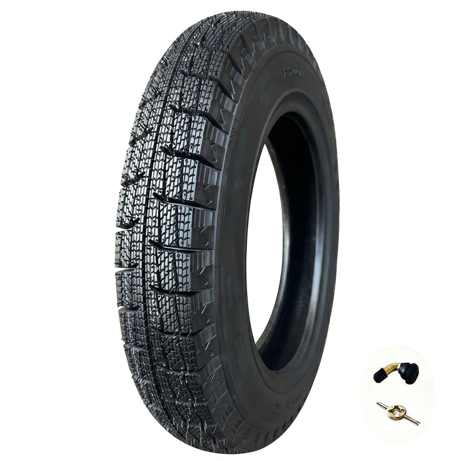 3.75-12 Schlauchloser Reifen 8PR Explosionsfest 300KPA, 3.75 12 Schweres Gummirad for Elektrisches Dreirad Roller Mini Motorrad Winter Schnee Off Road Vakuum Reifen 69L Last