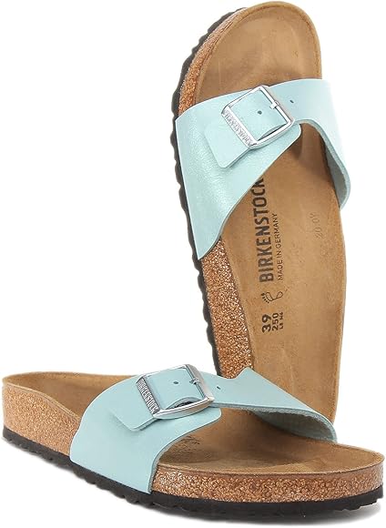 birkenstock madrid graceful faded aqua
