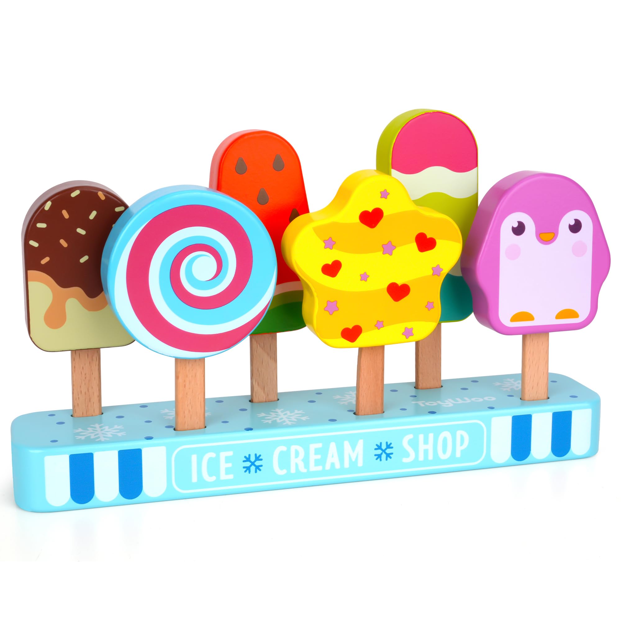 Gelateria giocattoli in legno per bambini da 3 anni ragazzi ragazze, bambini, accessori cucina per bambini, accessori cucina gioco in legno, gelateria spesa in legno per bambini, giocattoli Montessori