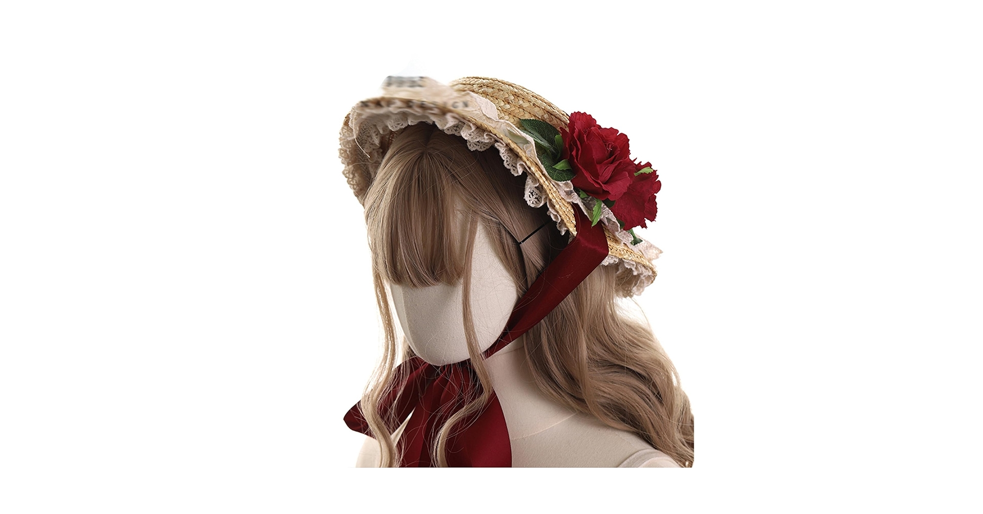 イギリス購入 お花のブーケモチーフ ころんとフォルムの可愛い麦わら帽子 イギリス購入 お花のブーケモチーフ ころんとフォルムの可愛い