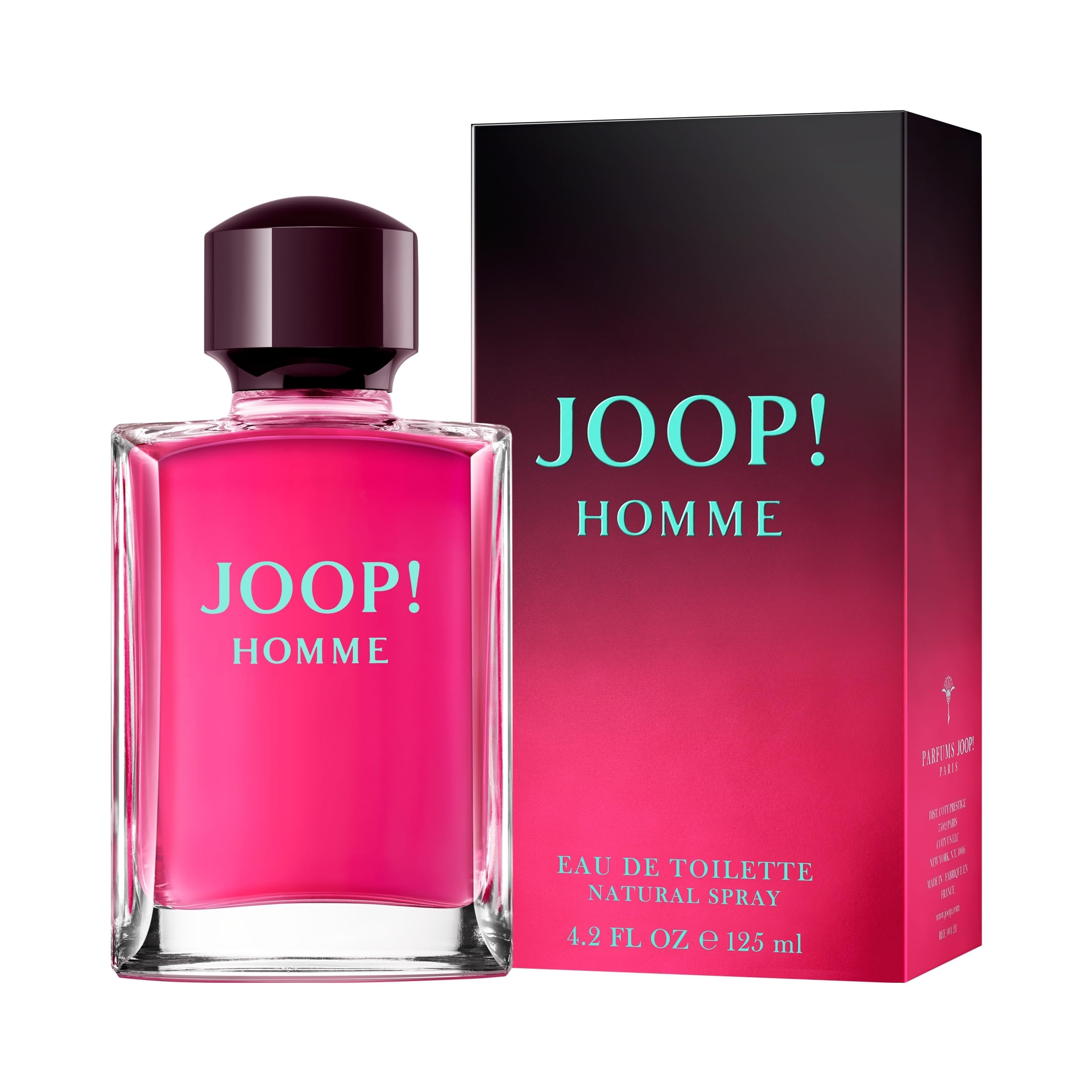 Joop! Homme Eau de Toilette para hombre | Fragancia amaderada masculina y especiada con notas de naranja | Intensidad media | 125 ml