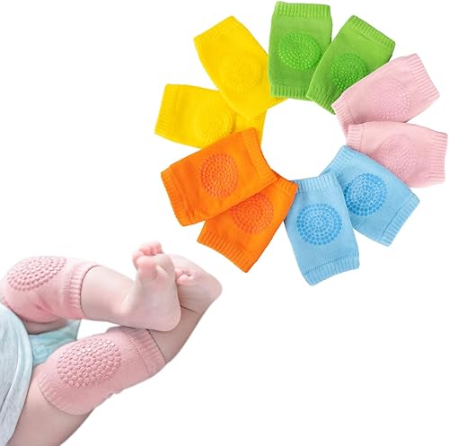 Miniatura 9 de Rodilleras antideslizantes para bebés rodilleras unisex para bebés niños pequeños 5 pares