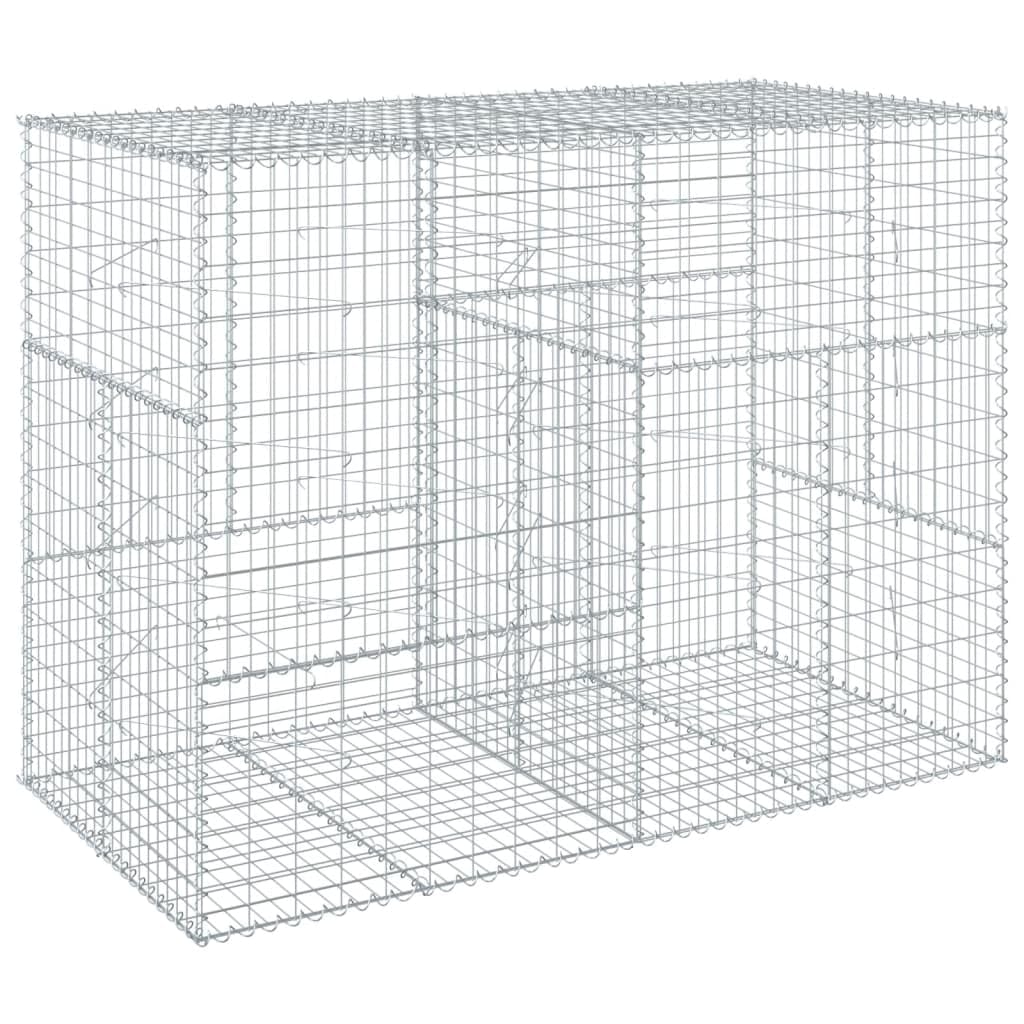 Panier gabion avec couvercle pour retenir la terre et stabiliser les talus du jardin